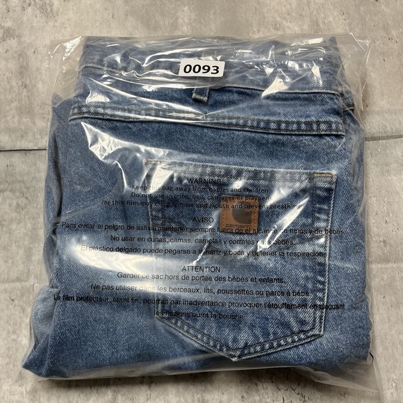 Carhartt B17 DST Blue Denim Jeans Men's 40x32 Relaxed Fit Workwear Heavy Duty - Picture 10 of 10